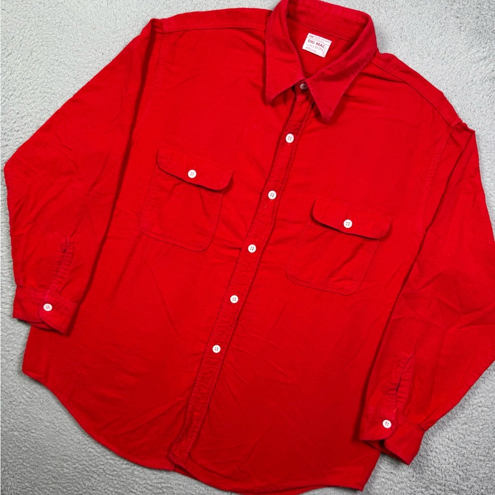 Vintage 70s Big Mac button‎ up long sleeve shirt